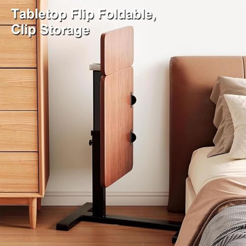 Table de lit inclinable réglable en hauteur bureau mobile 60x40