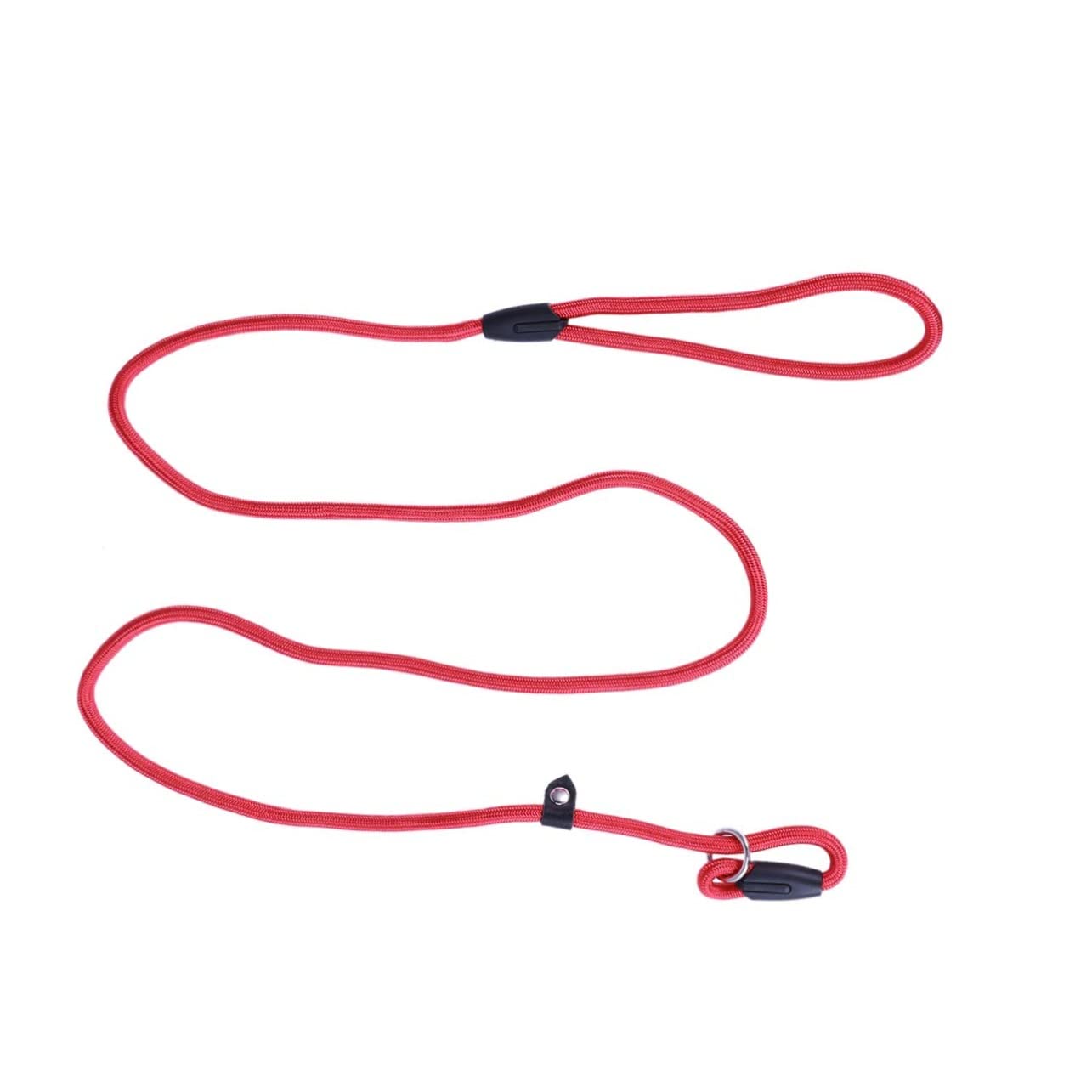 VANZACK Nylon Dog Training Leash Heavy Duty Woven Lead for Large Medium Dogs S Red Weatherproof Reflective for Safe Walking Jogging Hiking and Outdoor Activities