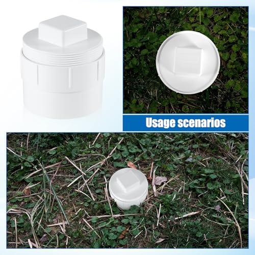 Adaptador de limpieza de alcantarillado de 4 pulgadas con tapón de registro para tubería DWV 8