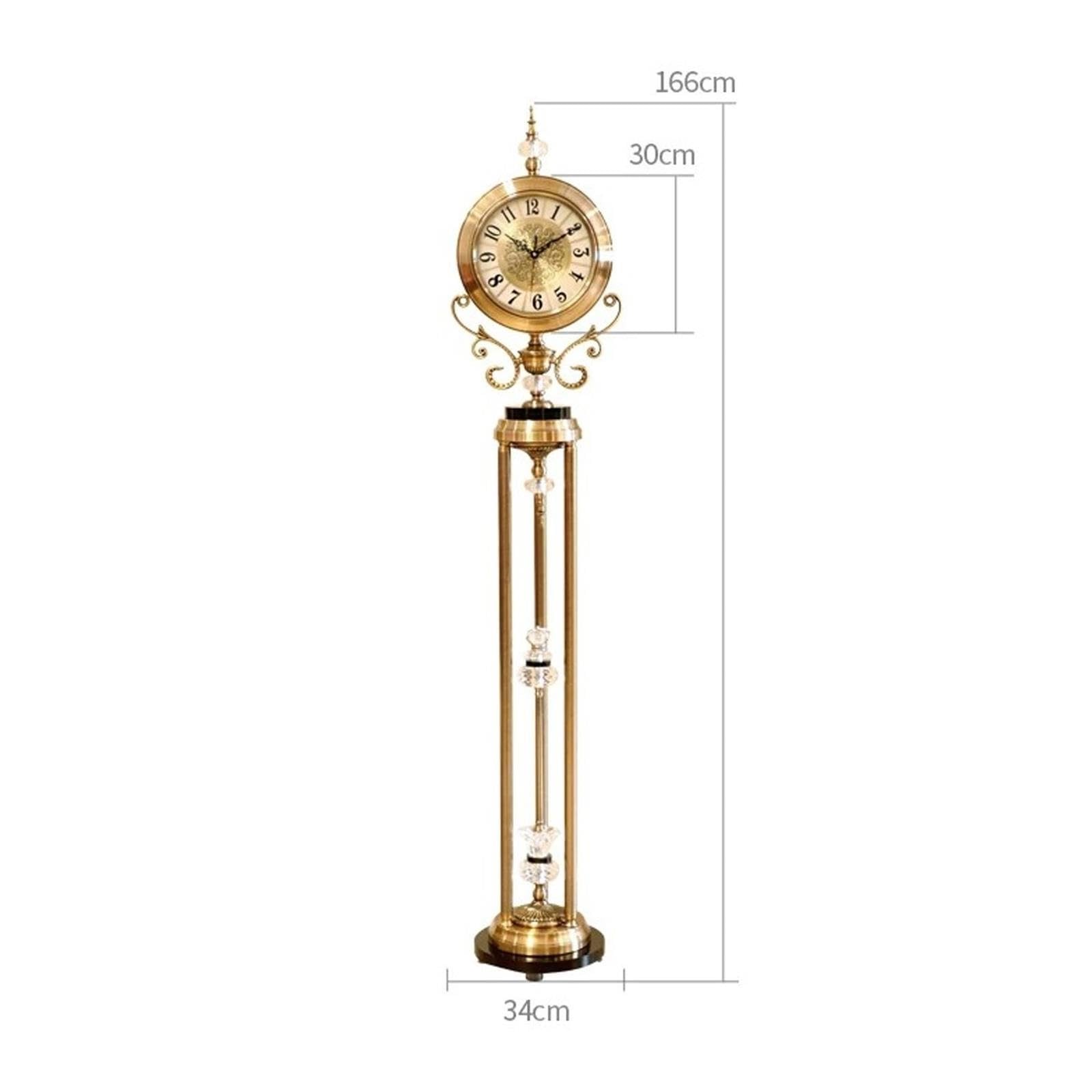Reloj de Abuelo Reloj de pie de Metal con péndulo Europeo