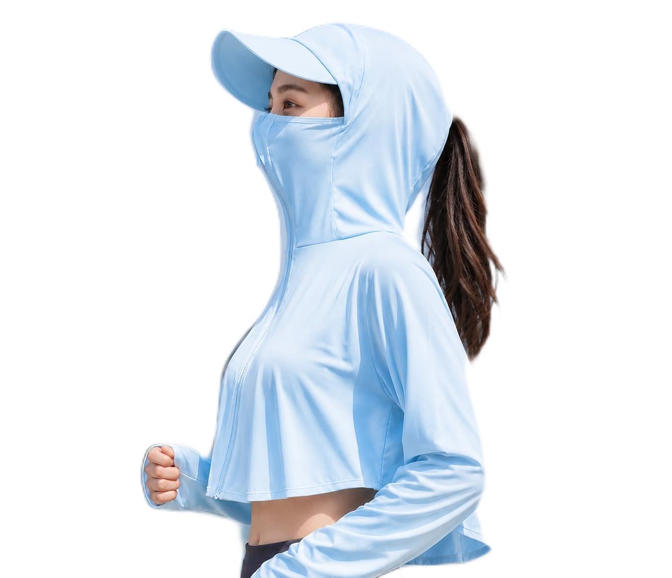 Women's Sun Protective Jacket Full Zip UPF 50+ UV Sun Protection Clothing Lightweight Long Sleeve Hoodie Sun Shirt (1 Pcs)-picture-41