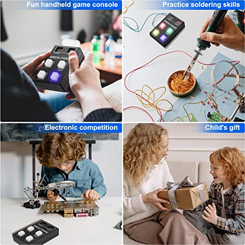 Electronic Memory Game Soldering Kits, Pemenol Handheld Game Console Electronic Kits, Fun Electronic Production Kit #TOP5