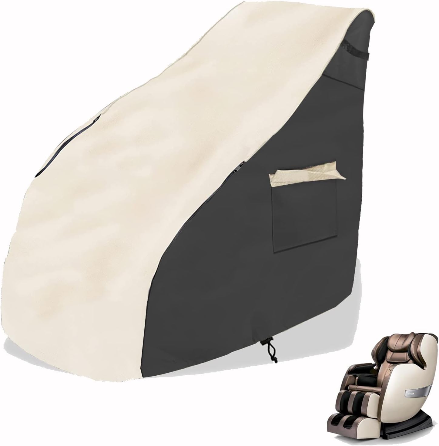 Aacabo Massage Chair Cover 600D Oxford Cloth Full Body