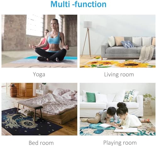 Geometric Sqaure Pattern 3D Vortex Visual Illusion Area Rug Modern Time Tunnel Kids Playroom Bedroom Floor Carpet Rectangular Rugs Mat,5’x8′