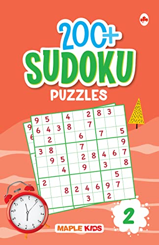 Sudoku Puzzles - Book 2 - Brain Activity Book - 200+ Activities - Brain Booster Games - Puzzle Activity Book for Children - Age 4+ - Brain Teaser Exercises