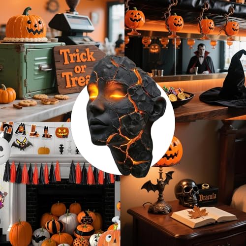 Aplique de pared LED con diseño de volcán 3D de resina para iluminación interior en pasillos 4