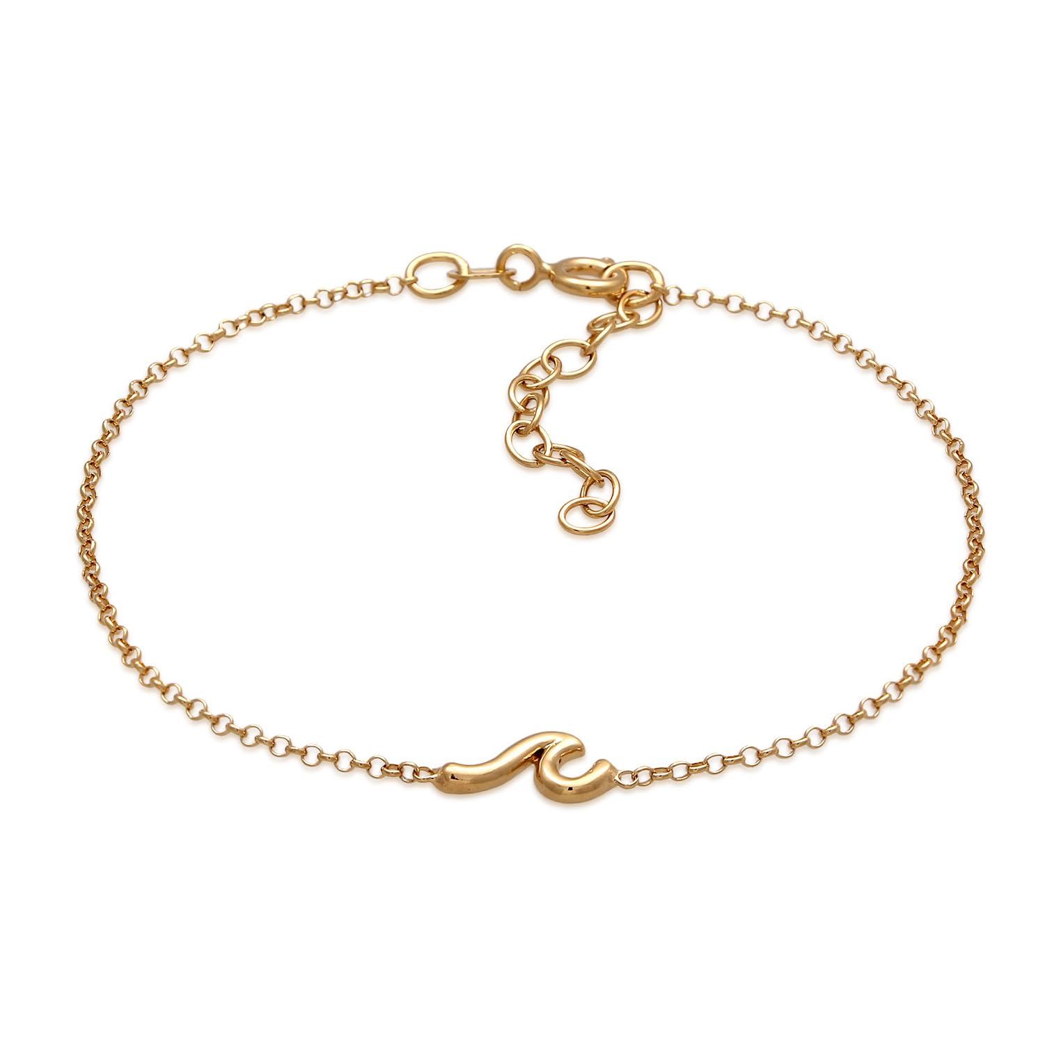 Elli Armband Damen 925 Silber Silberarmband mit Wellensymbol Schmuck