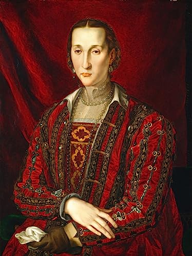 Cuadro de Eleonora Di Toledo de Agnolo Bronzino en lienzo decorativo de pared de 60x90cm