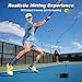 Hikeen Premium Tennis Trainer Rebound with Metal Base,Portable Solo Tennis Trainer Set with 3 Highly Elastic String Balls,Tennis Practice Equipment for Adult Kids an Beginners - Black