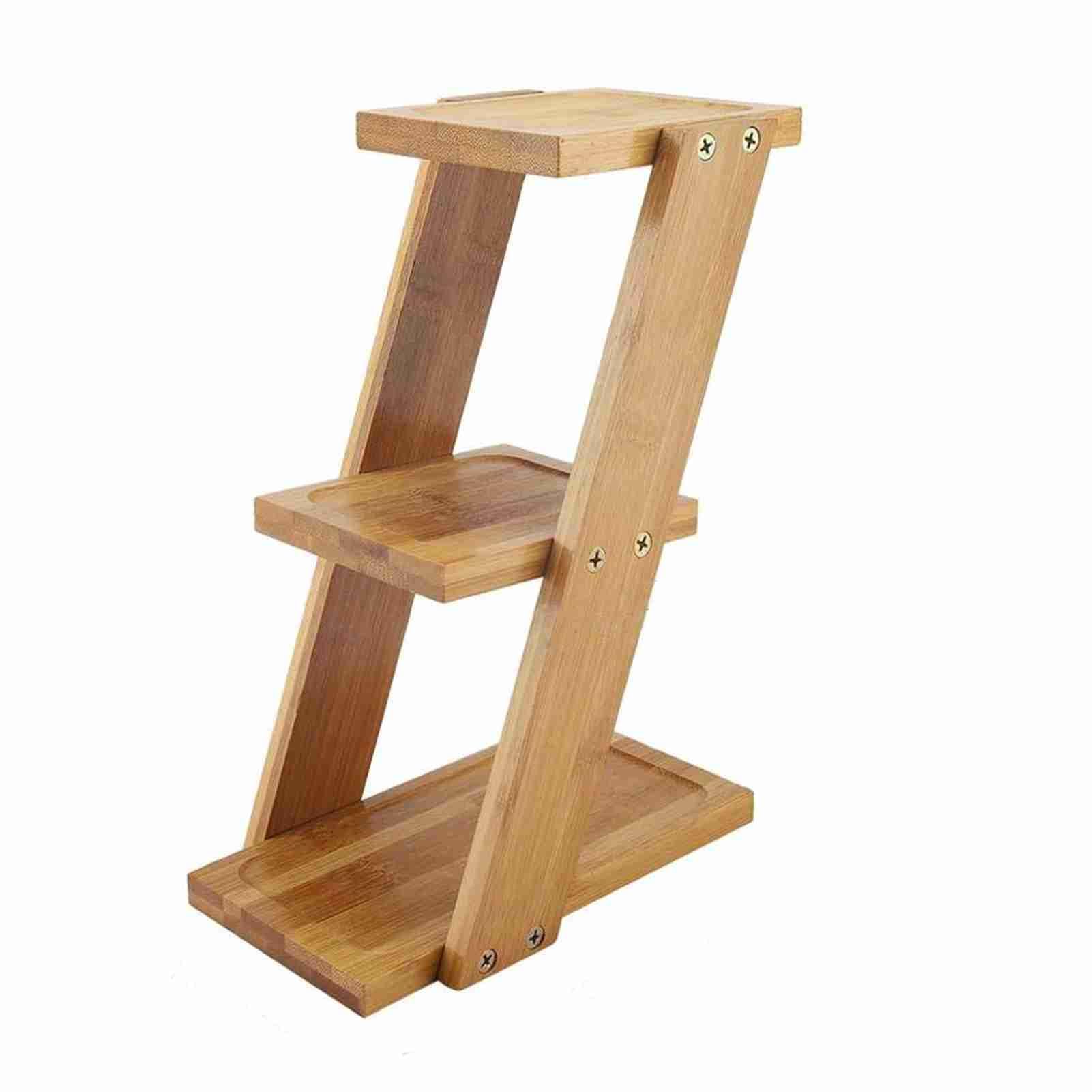 Étagère de rangement plante 3 niveaux pour pot de fleurs et petits espaces de bureau