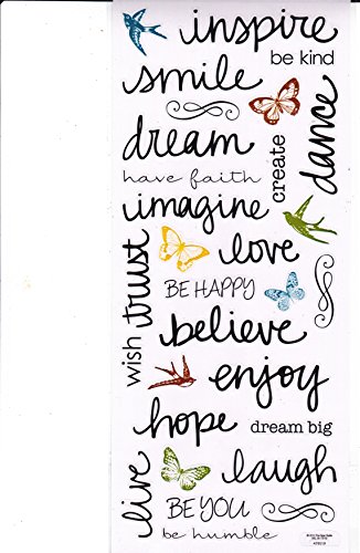 Stickabilities Sticker Sheet - Inspiration Handwritten Words Stickabilities Sticker Sheet - Inspiration Handwritten Words