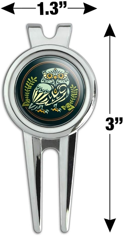 review GRAPHICS & MORE Wise White Tribal Owl Golf Divot Repair Tool and Ball Marker