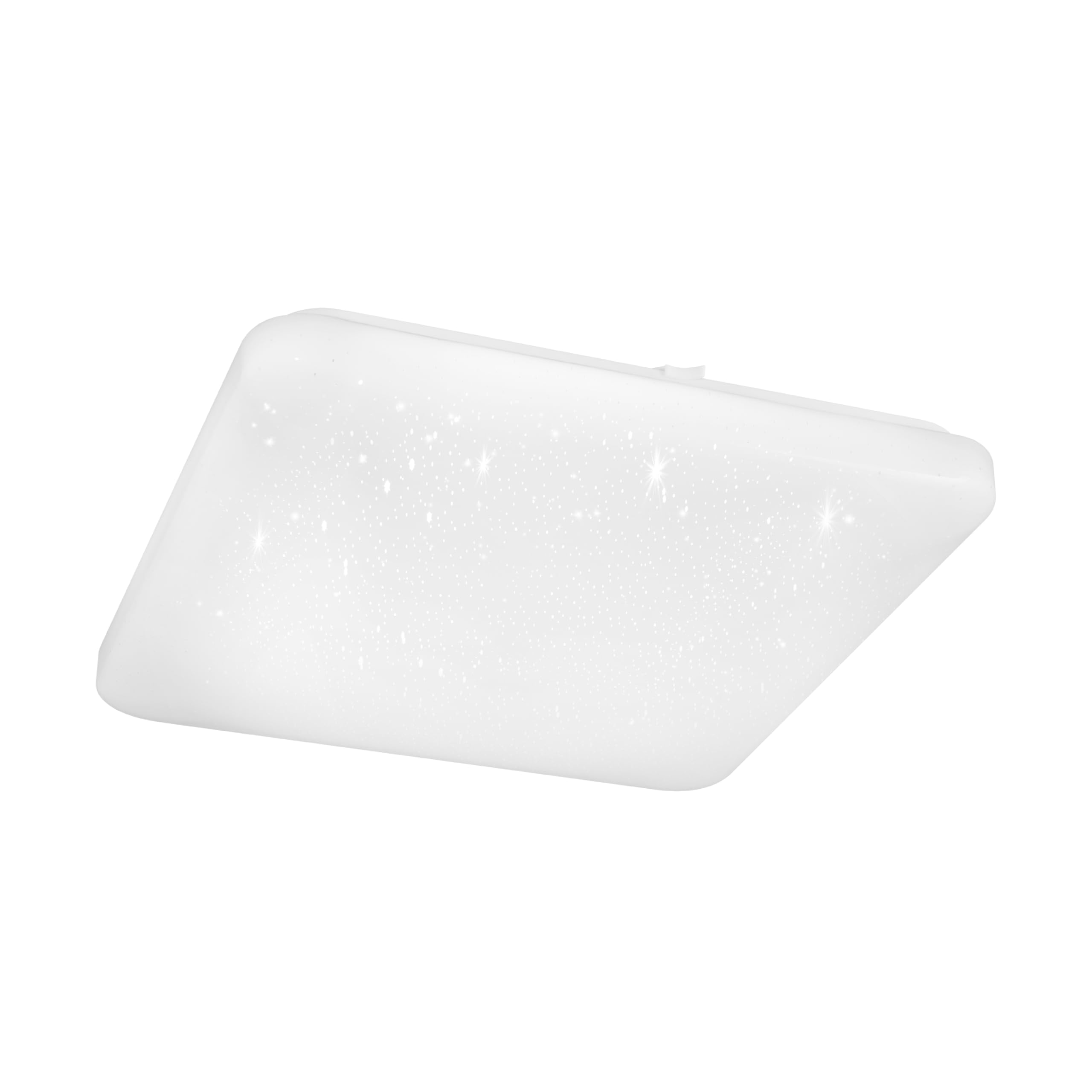 EGLO Pogliola Lámpara de techo LED, con efecto de vidrio e interruptor DIP | para cocina, fabricada en metal y plástico de color blanco, blanca cálida, neutra y fría y unas medidas de 43 × cm