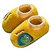 Fashion Autumn and Winter Boys and Girls Slippers Flat Soft Lightweight Comfortable Plush Warm Children Kids (Yellow, 18-24 Months)