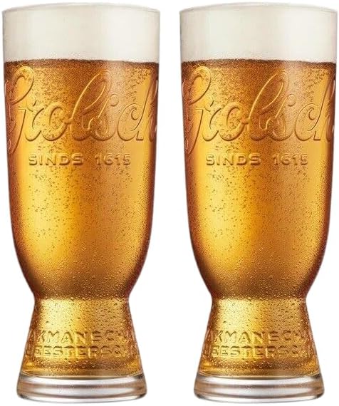 Premium Lager Signature 3D Jazz Glass | Set of 2 Glasses