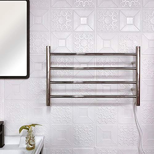 Calentador de Toallas de Pared de Acero Inoxidable 304, toallero eléctrico, radiador de baño de 600 W x 420 H