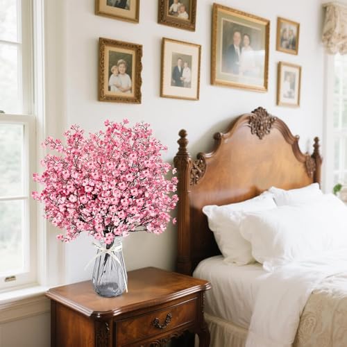 Image of Artificial Baby's Breath Flowers for Decoration (6, Pink)