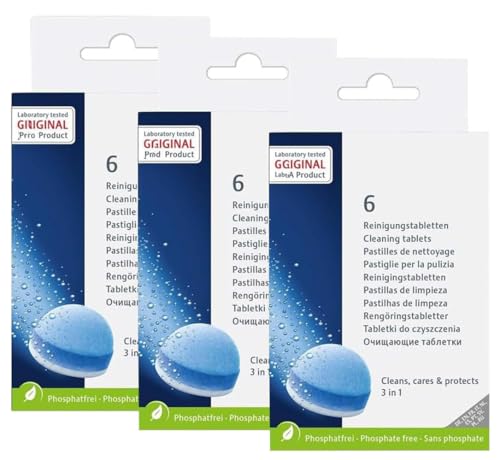 3-Phase Cleaning Tables for All Coffee Machines (3-Pack)