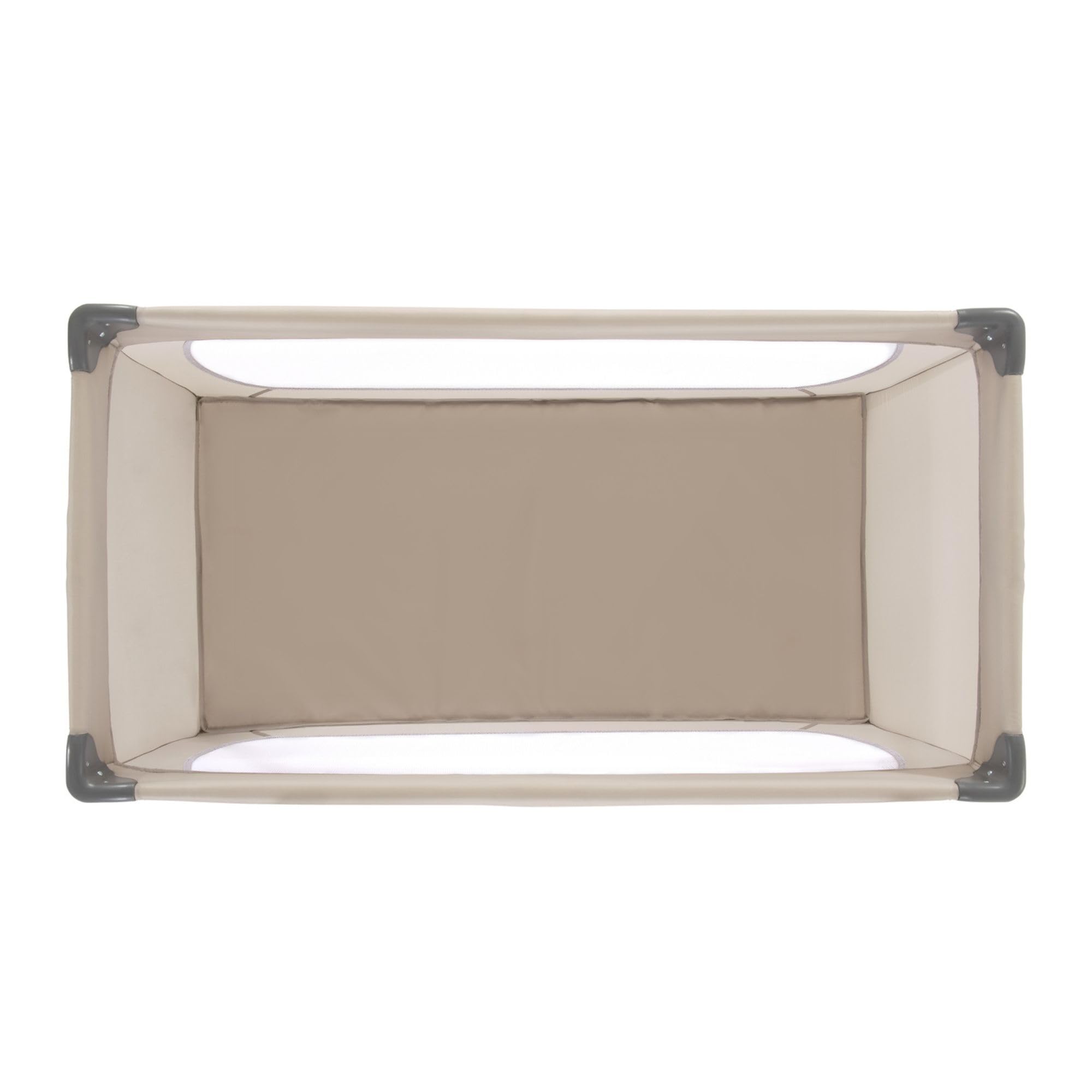 hauck Dream N Play Lit Parapluie – Lit Voyage Bebe et Enfant, Pliable, Compact, avec Sac de Transport, de la Naissance à 15 kg, Filets Respirants - Beige
