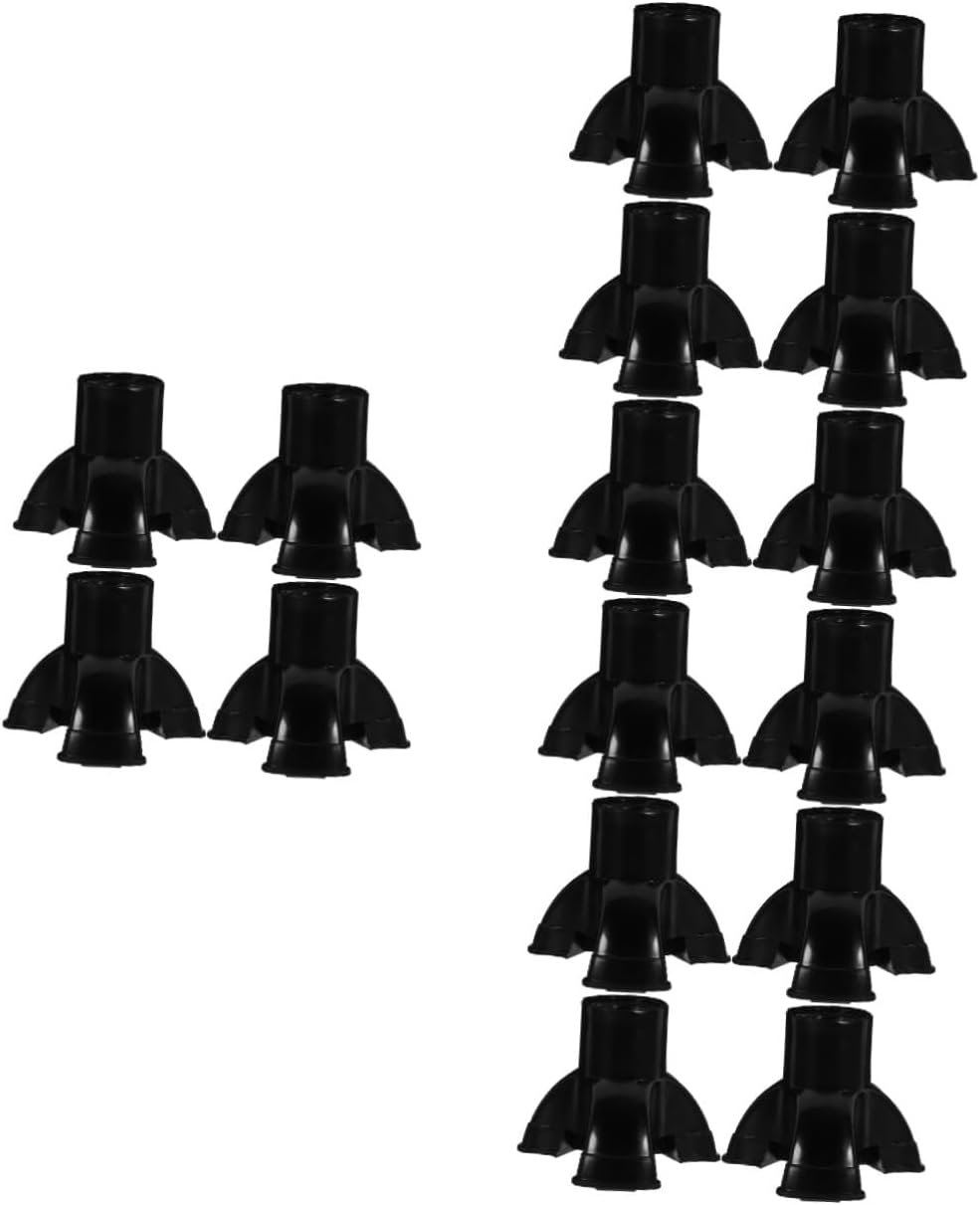 BESTYASH 16pcs -Skid Foot Pads for Walking Sticks and Crutches Replacement Tips for Trekking Poles Non- Design for Enhanced Stability All