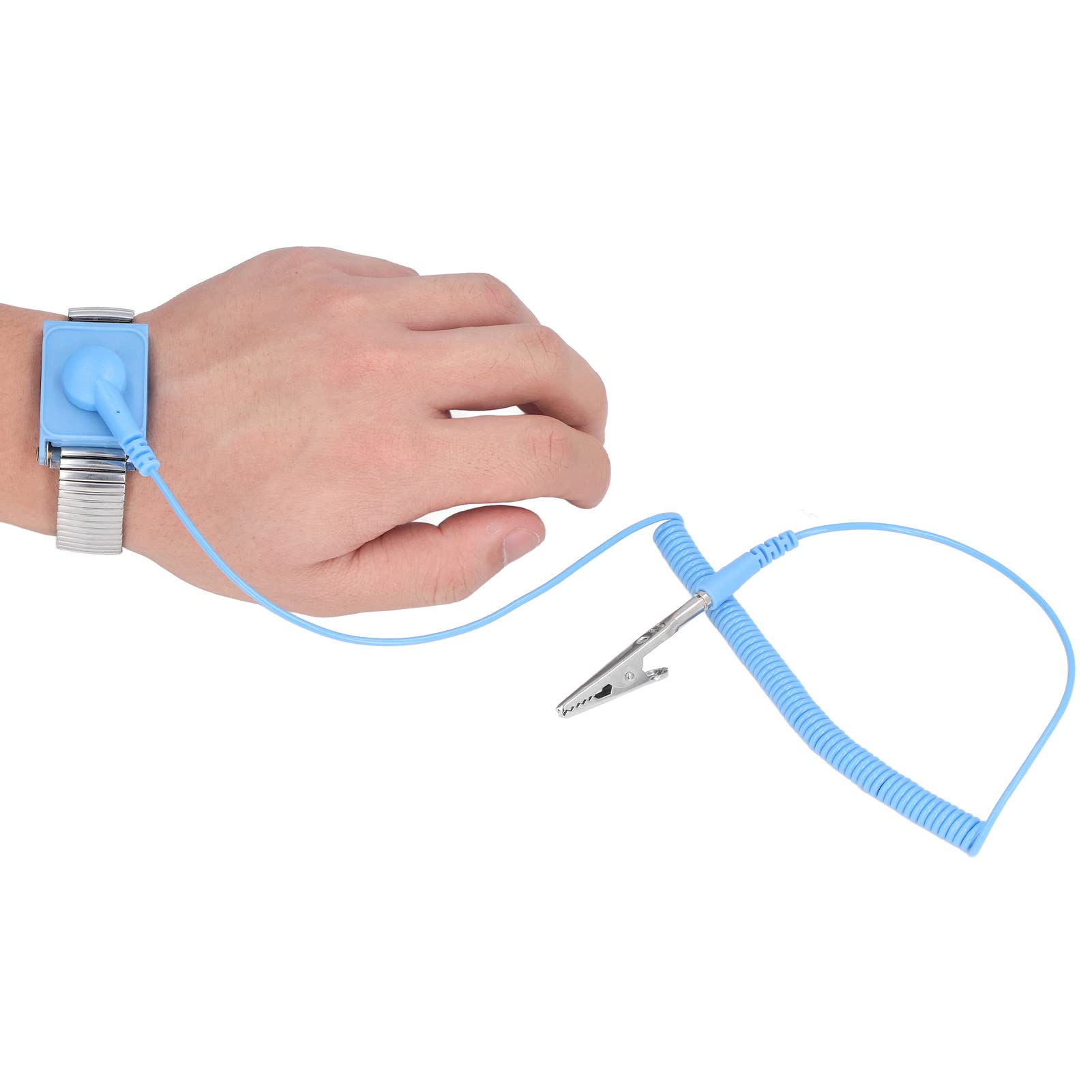 Velleman Antistatische polsband - verstelbaar - blauw - AS3N