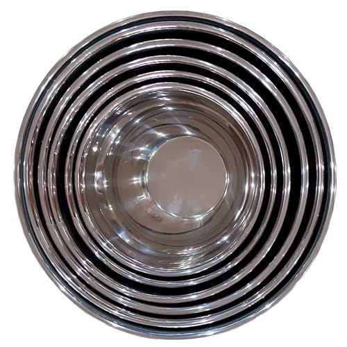 Tazón de Acero Inoxidable para Mezclar 4 Cuartos Plata miniatura 7
