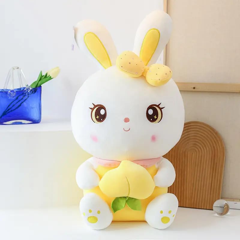 Image of 35cm Rabbit Soft Toy for Kids Strawberry Bunny Plush Fruit Toys Gift Babies Cuddly Animal Stuffed Cute Teddy Bear Plushie Safe & Huggable Gifts for Toddlers, Boys & Girls