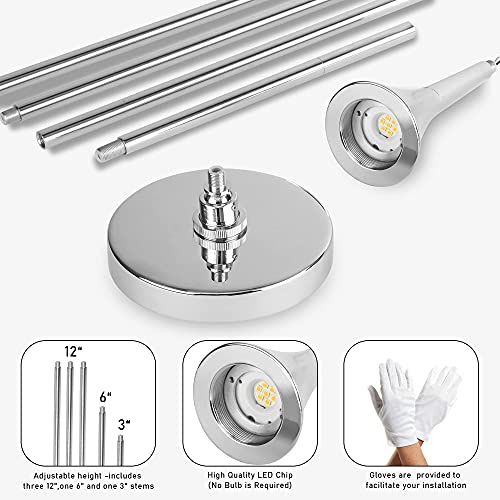 Untrammelife 1-Light Teardrop Crystal Pendant Light,Globe 8W Dimmable Led Ceiling Hanging Light Sliver Hanging Light Fixture For Kitchen Island Bathroom Bedroom Bar #TOP6