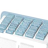 EssexWares - Breezy Green Bible Tabs for Old and New Testament, 80 Large Print Tabs for Bible Study, Water-Resistant and Durable Index Tabs for Women and Men - 1.7