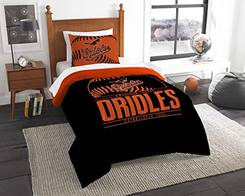 Northwest MLB Orioles Grand Slam Twin Bedding Comforter Set #55111832