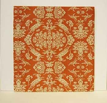 506ms2◆龍村美術織物 【未使用品】テーブルクロス 山羊花卉文錦◆美品 04181023_571437116627d_2000x20