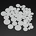 58PCS White Plastic Gears Small Motor Gears for RC Car Motor Toy Model DIY Helicopter RC Toy Replacement Accessories Module 0.5