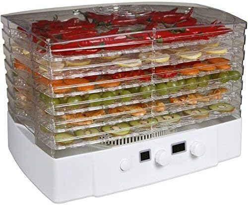 Sohler Electric Rectangular Large Food Dehydrator Digital Machine with 6 Tier Trays
