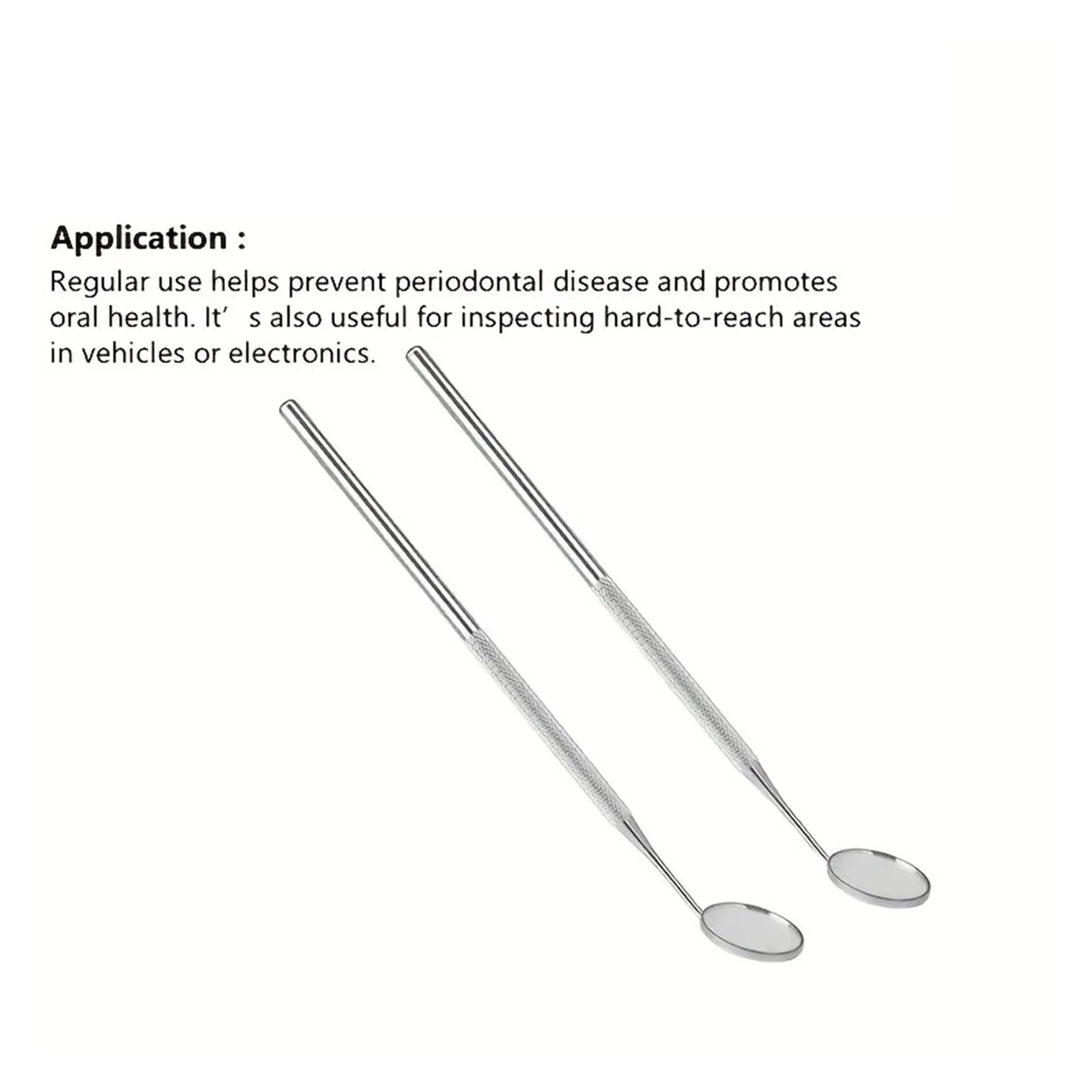 Tragbares Zahnuntersuchungs-Spiegelset mit Aufbewahrungsbox, wiederverwendbar, inklusive Spiegel for Wimpernverlängerungen (Edelstahl)(3set(6pcs+3box))