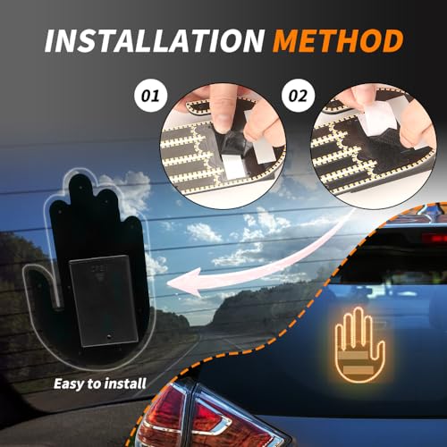 Luz de Gesto de Mano con Control Remoto Accesorios Decoración Ventana Coche Led 4