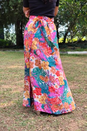 Image of Women's Printed Maxi Wraparound Skirt