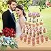 YestBuy 4 Tier Acrylic Cupcake Stand, Premium Cupcake Holder, Acrylic Cupcake Tower Display Cady Bar Party Décor â Display for Pastry(4.7
