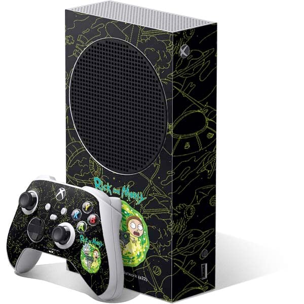 Skinit Decal Gaming Skin Compatible with Xbox Series S Bundle - Officially Licensed Adult Swim Rick and Morty Family Wagon Design