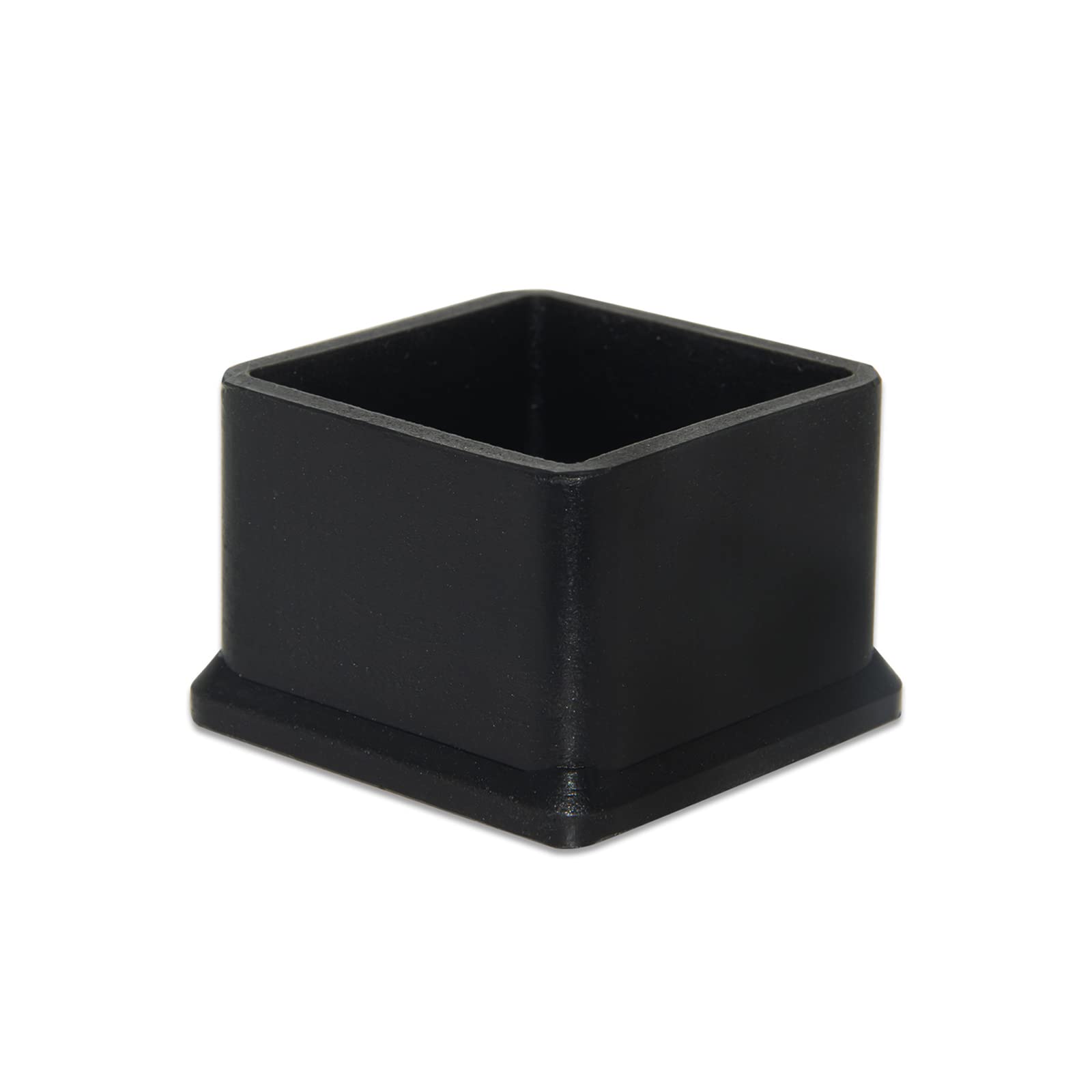 Flyshop Furniture Table Covers Chair Leg Caps Floor Protectors Anti-scratch silicone, Square, 4 Pack, Black, 50 x 50 mm, 2" x 2"