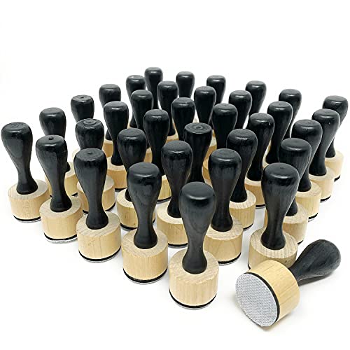 Mini Ink Blending Tools Bulk (36 Pack) Round for Stamp Ink Distressing, Blending, Alcohol Ink, Dabber Tool Applicator and More