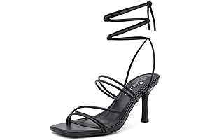 Sexy Black Heels with Straps That Elevate Your Legs