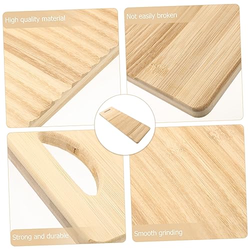 ERINGOGO Household Bamboo Washboard 50x17cm Laundry Wash Board Clothes Wash Board for Manual Washing Home Use Natural Bamboo Material - Image 9