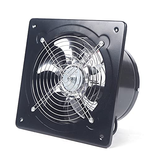 Ventilador extractor de aire de 80 W, ventilador axial de 1250 ㎡/h, ventilador de cocina, ventilador de metal, montaje en pared, para casa, garaje, baño, ventilación industrial