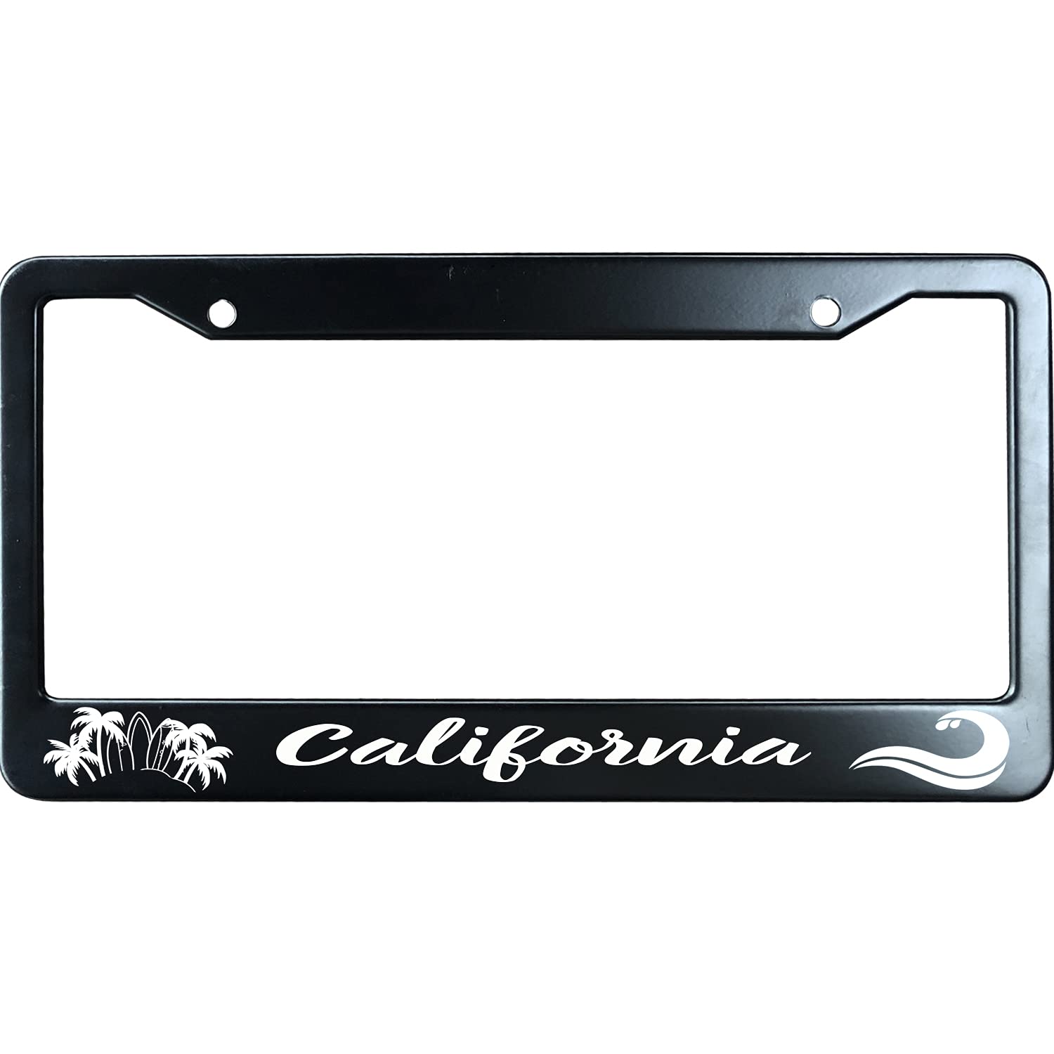 NoSimple California License Plate Frame 6x12 Inches Fits All US Standard Include 2 Screws, Black