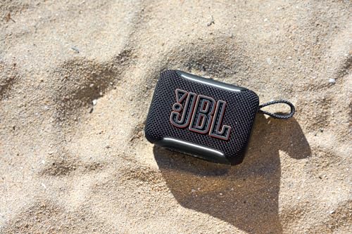 Image of JBL Go 5 Portable Bluetooth Speaker with Pro Sound & Deep Bass, Ambient Edge Lighting, Upto 10 Hours Playtime, IP68 Waterproof, AirTouch Pairing, Auracast, USB-C Lossless Audio (Black)