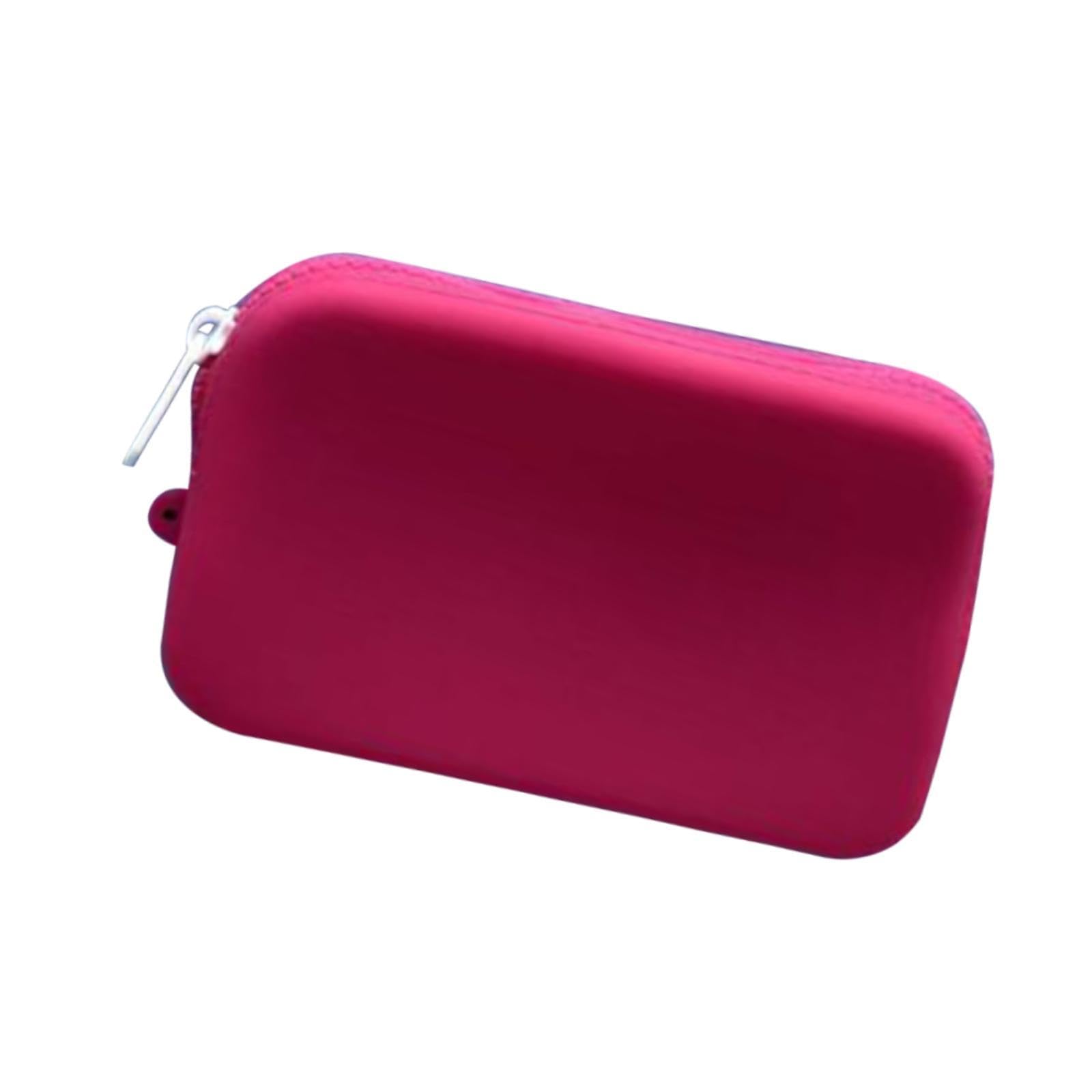 Silicone Insert Purse for Beach Tote Bag Card Holder Waterproof Card Case Rose Red-image-28
