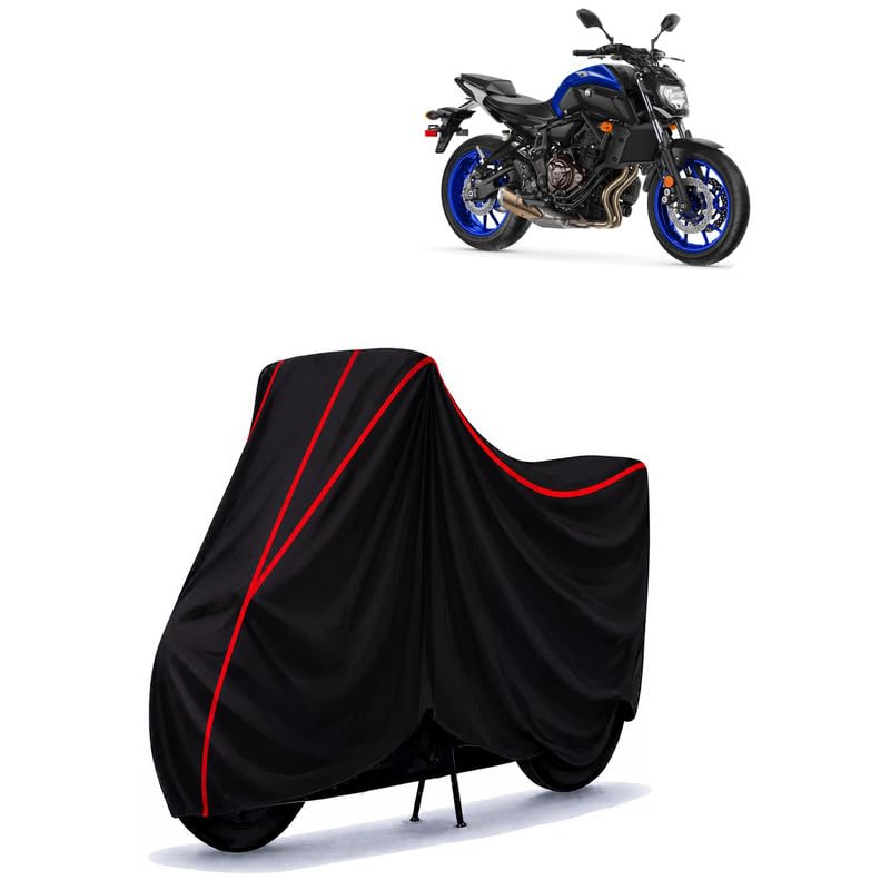 Image of MT 15 V2 Water Resistant Bike Cover for All Motorcycles & Scooters | Heavy Duty Premium Taffeta Fabric | UV Protection, Dustproof, Scratchproof | All Weather Two Wheeler Body Cover with Elastic Bottom