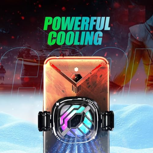 Image of Elfora Magnetic Mobile Cooler | Mobile Cooler For Gaming | Instant Cooling With Advanced Cooling Chip Compatible With Iphones & Android Devices