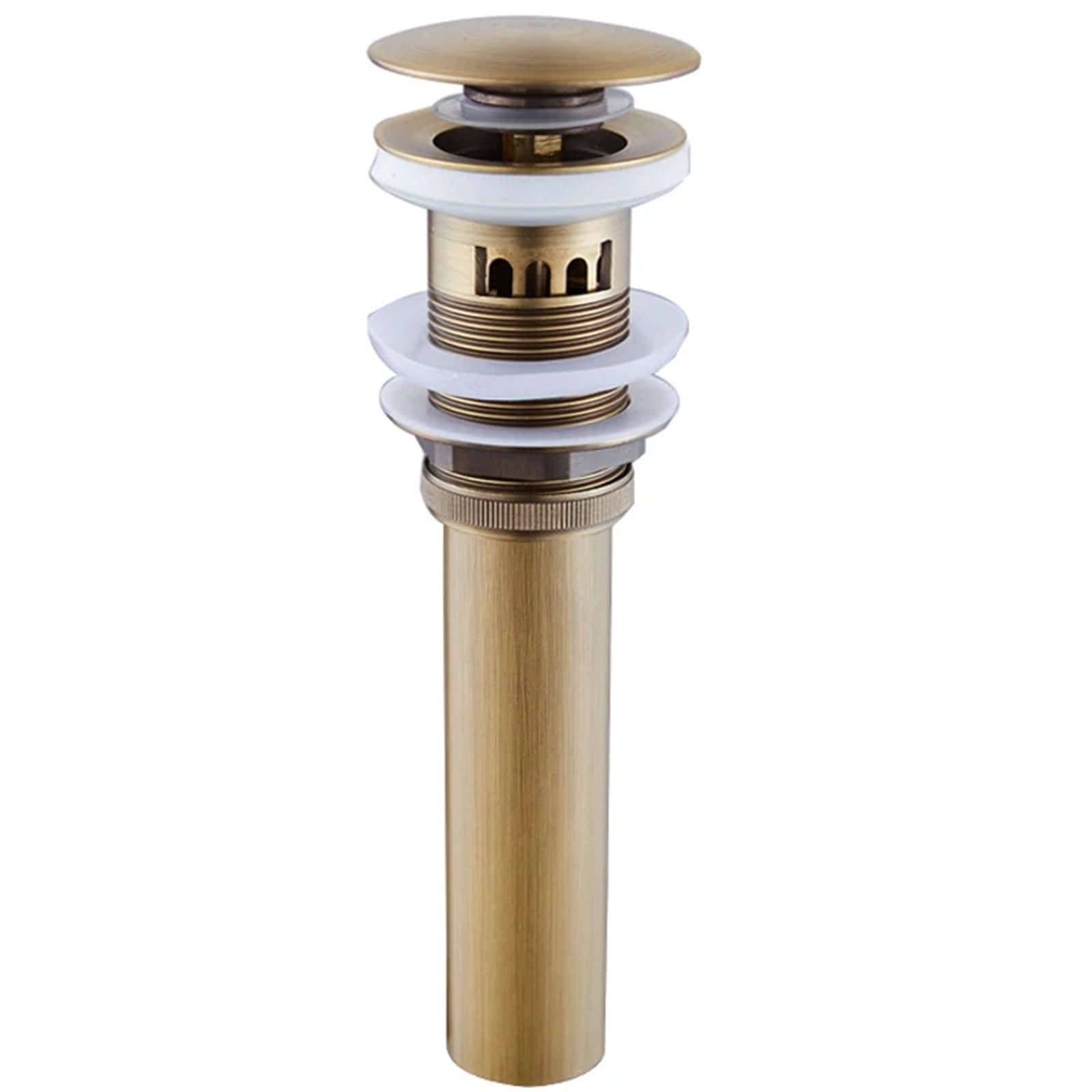 1pcs Sink Drain with Overflow Pop Up Drain