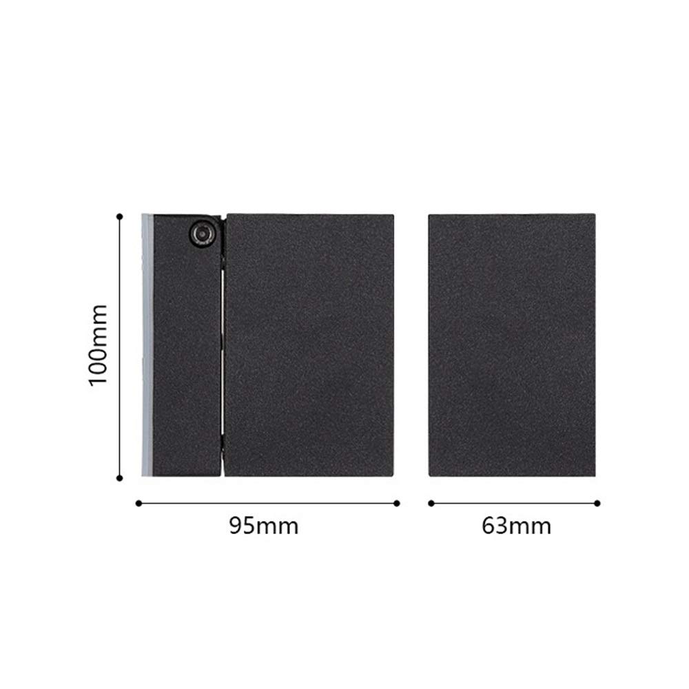 LED Outdoor Ściany Regulowany kąt wiązki kąt belki, wodoodporne lampy montowane na kinosu do korytarza, balkon, ogród, dziedziniec (czarny) (kolor: 3 W 3000K)